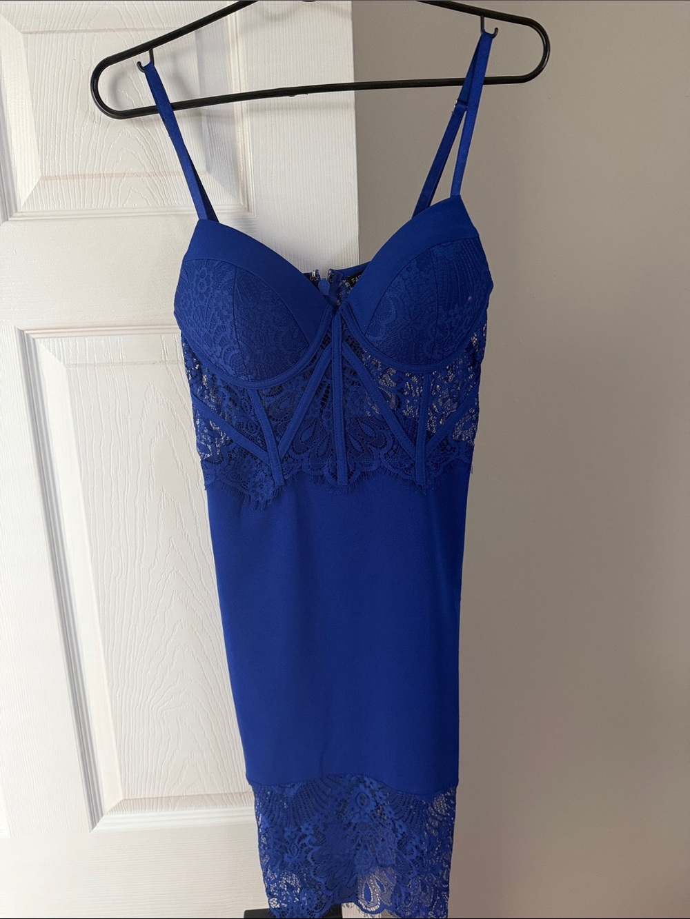 Royal Blue Lace Bustier Women’s dress